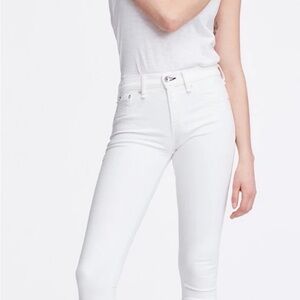 rag & bone Cate Mid-Rise White Skinny Jeans Size 27
